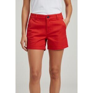 Náutica Womens Red Cotton Blend Shorts Size 8